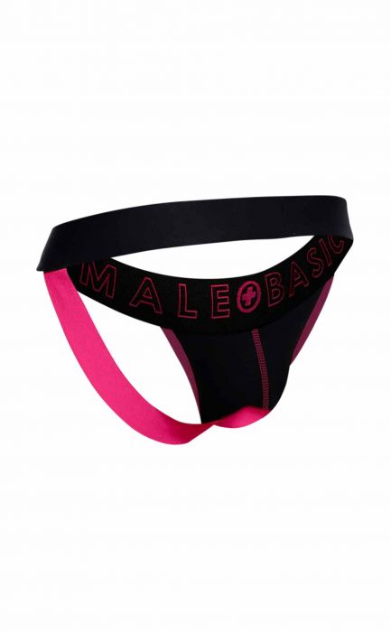 Male Basics Neon Jockstrap Coral MD