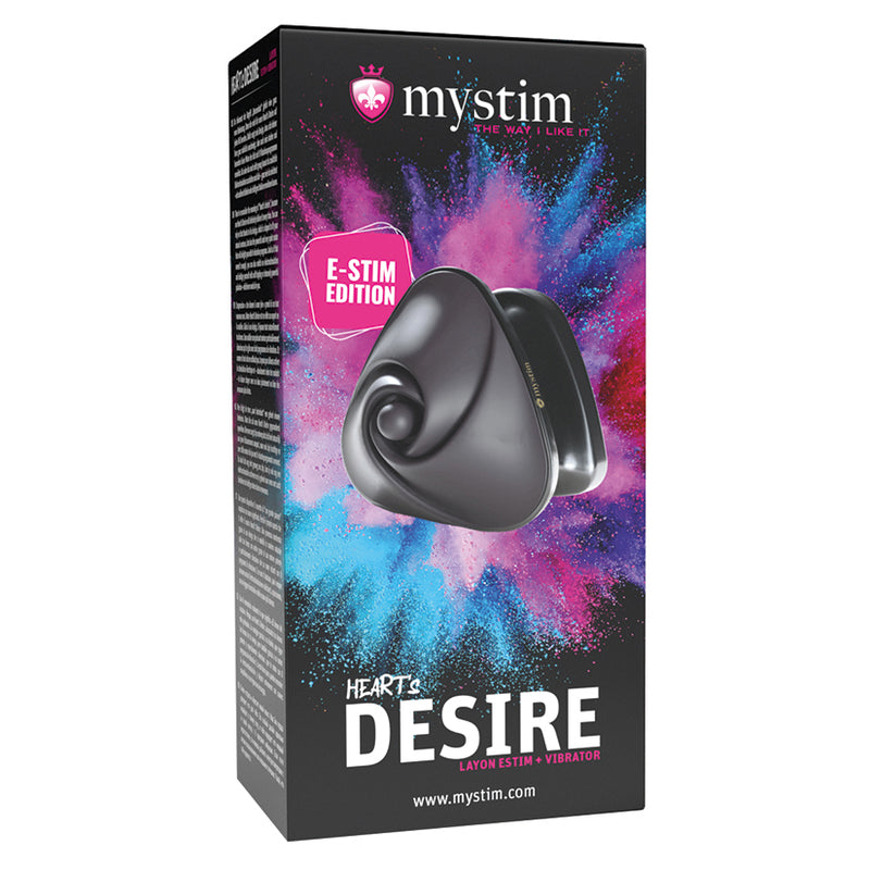 Mystim Hearts Desire eStim Lay On Vibrator Black