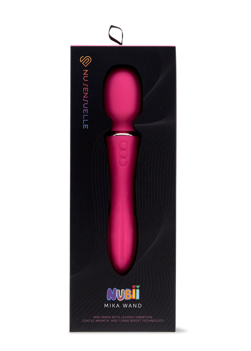 Nu Sensuelle Mika Heating Nubii Mini Wand - Pink