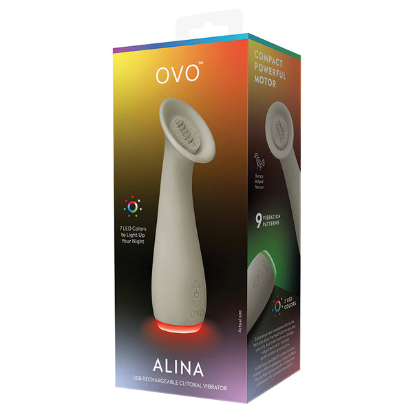 Ovo Alina Clitoral Vibrator Gray