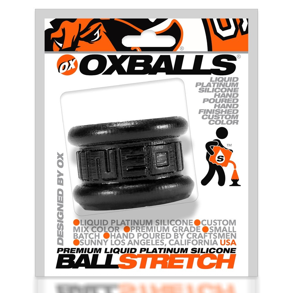 Neo 1.25 Inch Short Ball Stretcher Squishy Silicone - Smoke Black