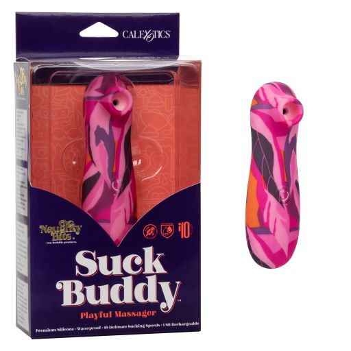 Naughty Bits Suck Buddy Playful Massager - Multicolor