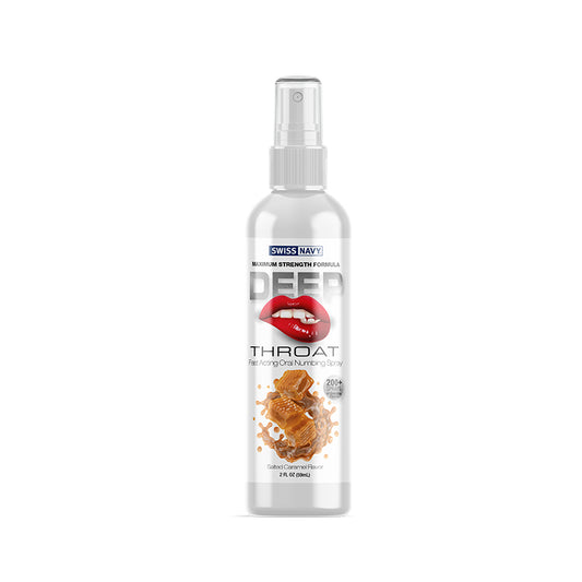 SWISS NAVY DEEP THROAT SPRAY SALTED CARAMEL 2OZ