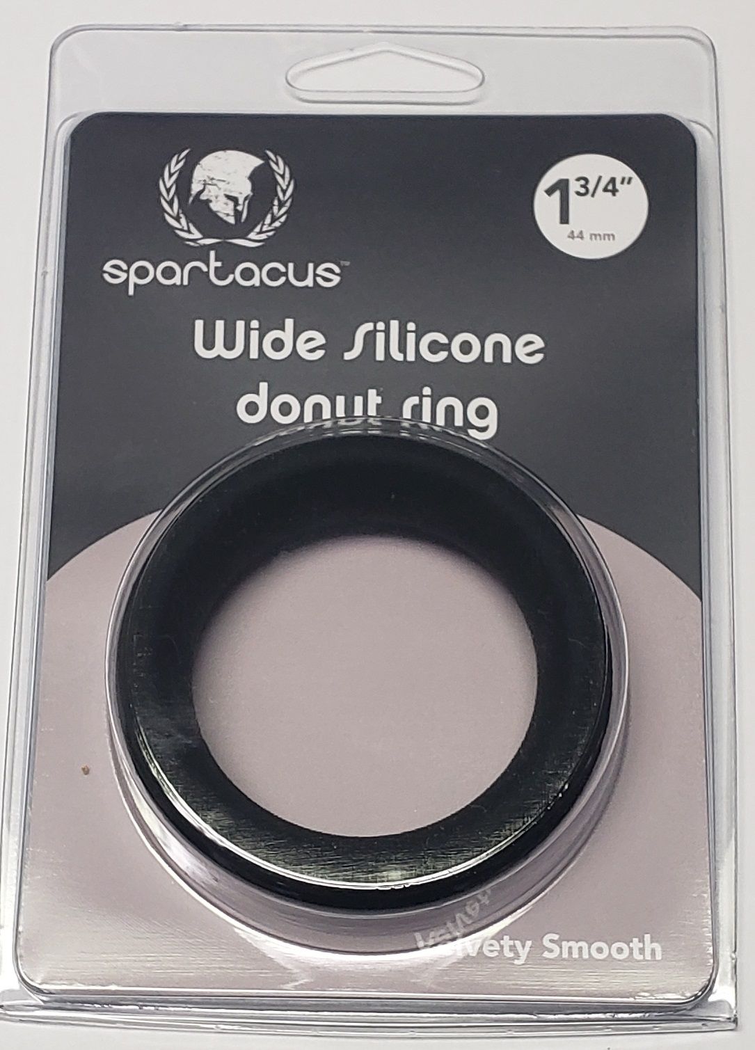 WIDE SILICONE DONUT RING BLACK 1.75 '