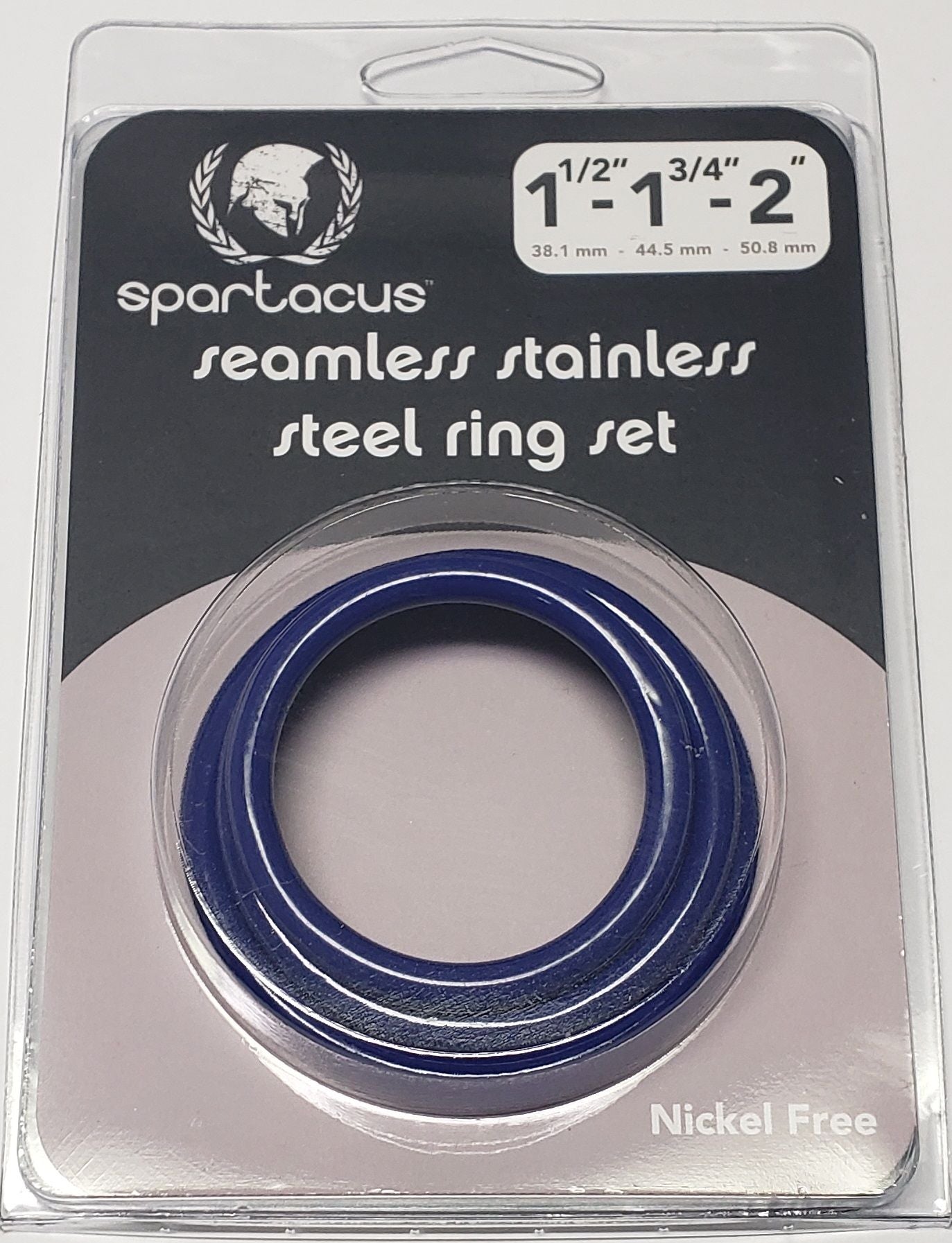 BLUE STAINLESS STEEL C-RING SET - 1.5 1.75' 2' '