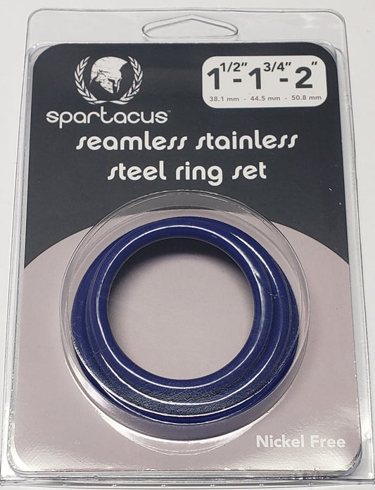 BLUE STAINLESS STEEL C-RING SET - 1.5 1.75' 2' '