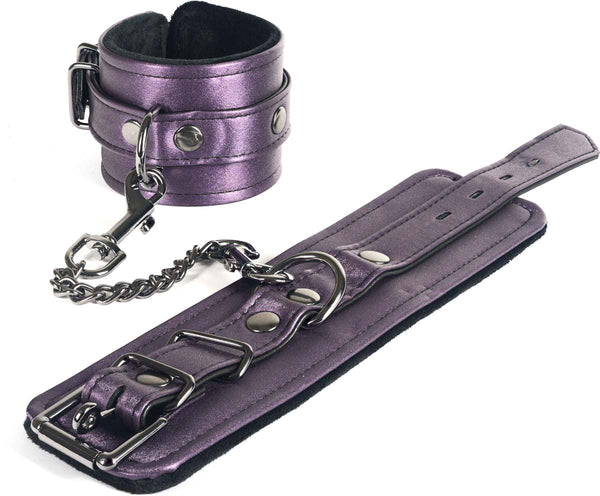 Spartacus Galaxy Legend Faux Leather Wrist Restraints - Purple