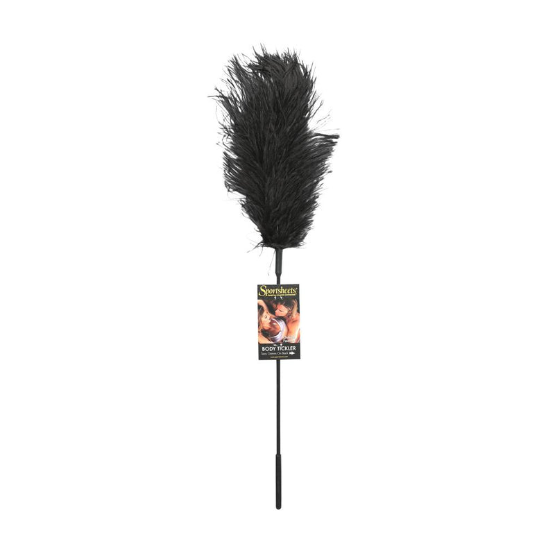 Ostrich Feather Black Tickler