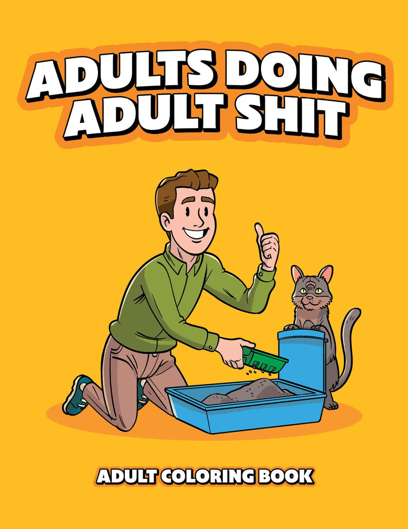 Wood Rocket Adults Doing Adult Shit Coloring Book