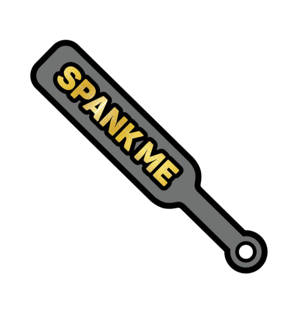 Wood Rocket Sex Toy Daddy Paddle Pin - Gold