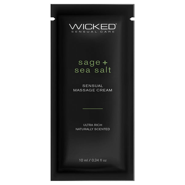 Wicked Sensual Care Sage & Sea Salt Massage Cream  - .34 oz