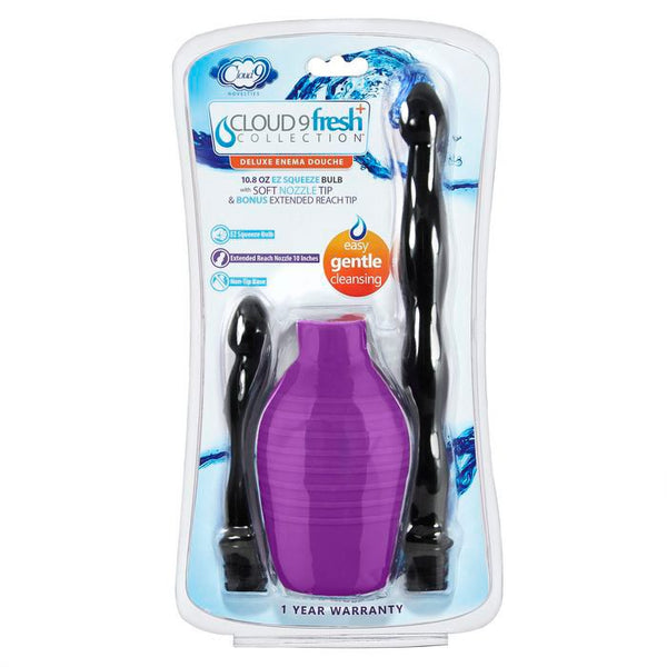 Deluxe Anal Enema Douche Kit 10.8 Oz Ez Squeeze Bulb