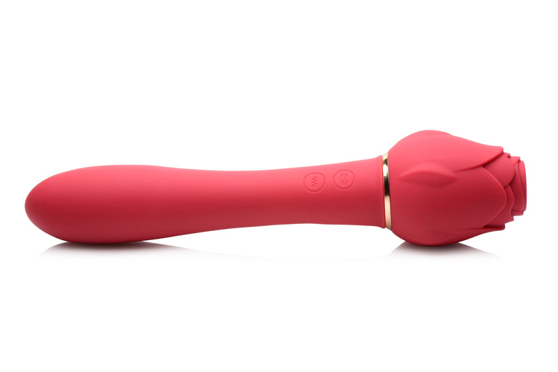 Inmi Bloomgasm Sweet Heart Rose 5X Suction Rose & 10X Vibrator - Red