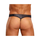 Male Power Cobra Micro V Thong S/M Black