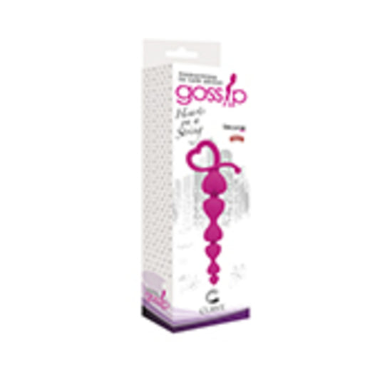 Curve Novelties Gossip Hearts on a String - Magenta