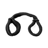 Ff Silk Rope Love Cuffs Black