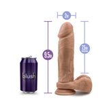 Au Natural - 9.5 Inch Dildo With Suction Cup -  Mocha