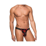 Male Power Kiss Me Micro Thong V Sheer Lips L/xl