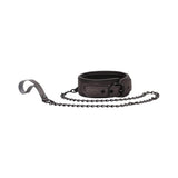 Ouch! Ouch - Elegant Collar With Leash - Titanium Grey