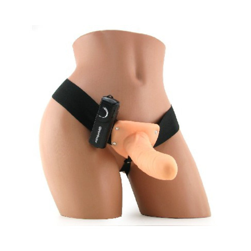 Ff Vibrat Hollow Strap On Flesh