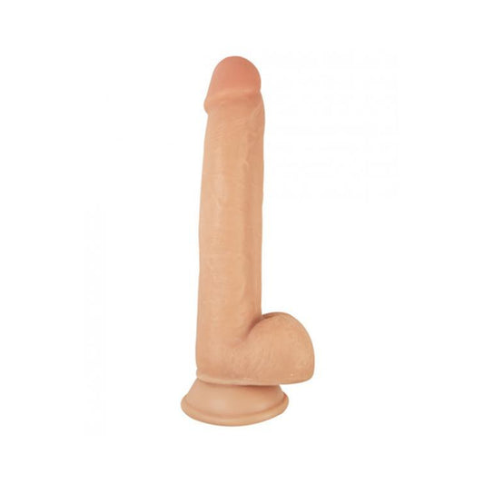 Realcocks Sliders 9in Moveable Skin Bendable Harness Compatible Suction Cup Base Flesh