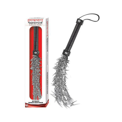 DOMINANT SUBMISSIVE COLLECTION ULTIMATE SPIKED CHAIN WHIP