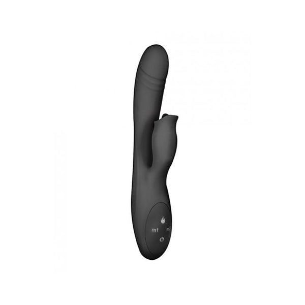 Devine Vibes Heat Up Clit Licker-Black
