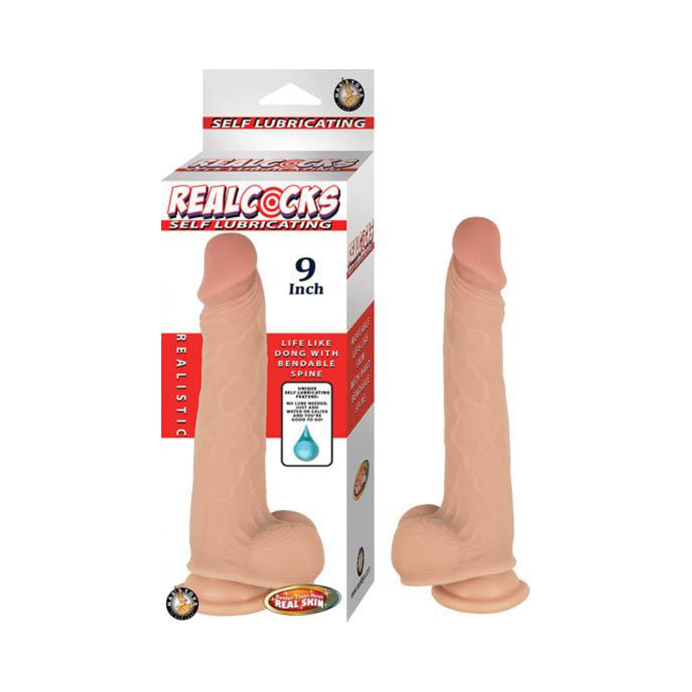 Realcocks Self Lubricating 9"-flesh
