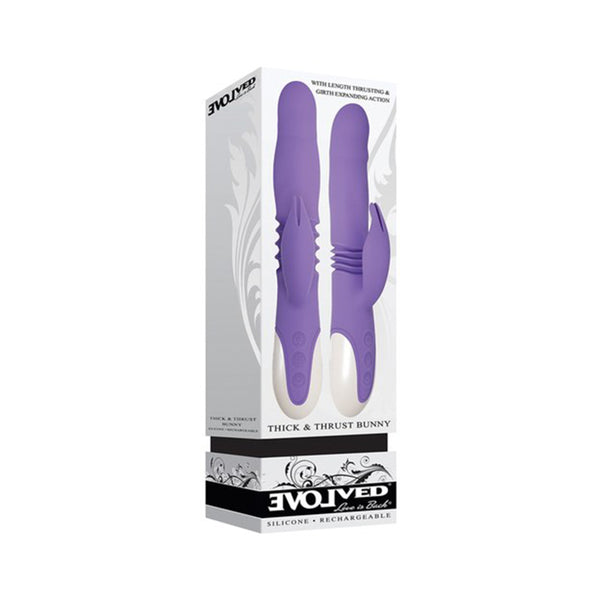 Thick & Thrust Bunny Purple Rabbit Vibrator
