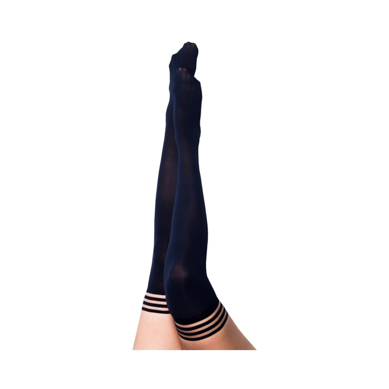 Kixies Selma Navy Opaque Size B