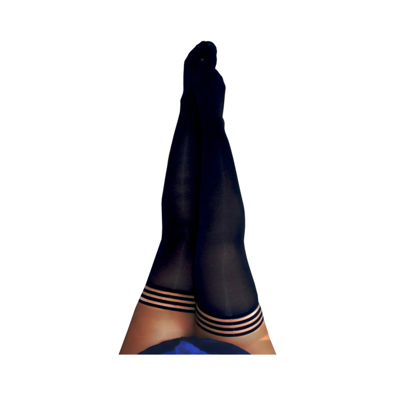 Kixies Danielle Black Opaque Size D