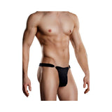 Male Power Bong Clip Thong S/M Black Underwear