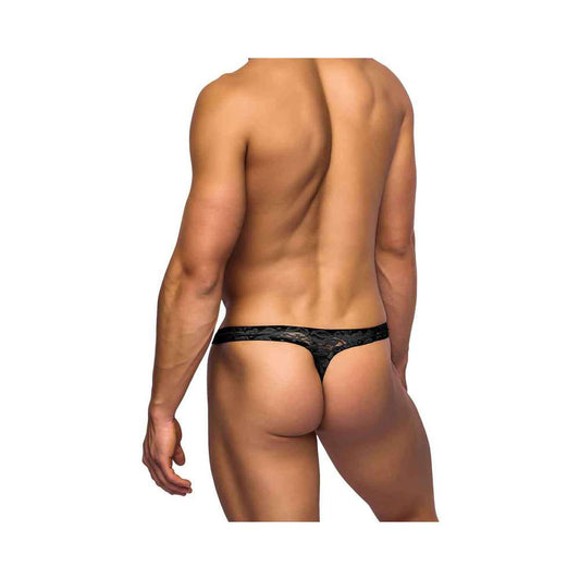 Bong Thong Stretch Lace Black Small/Medium